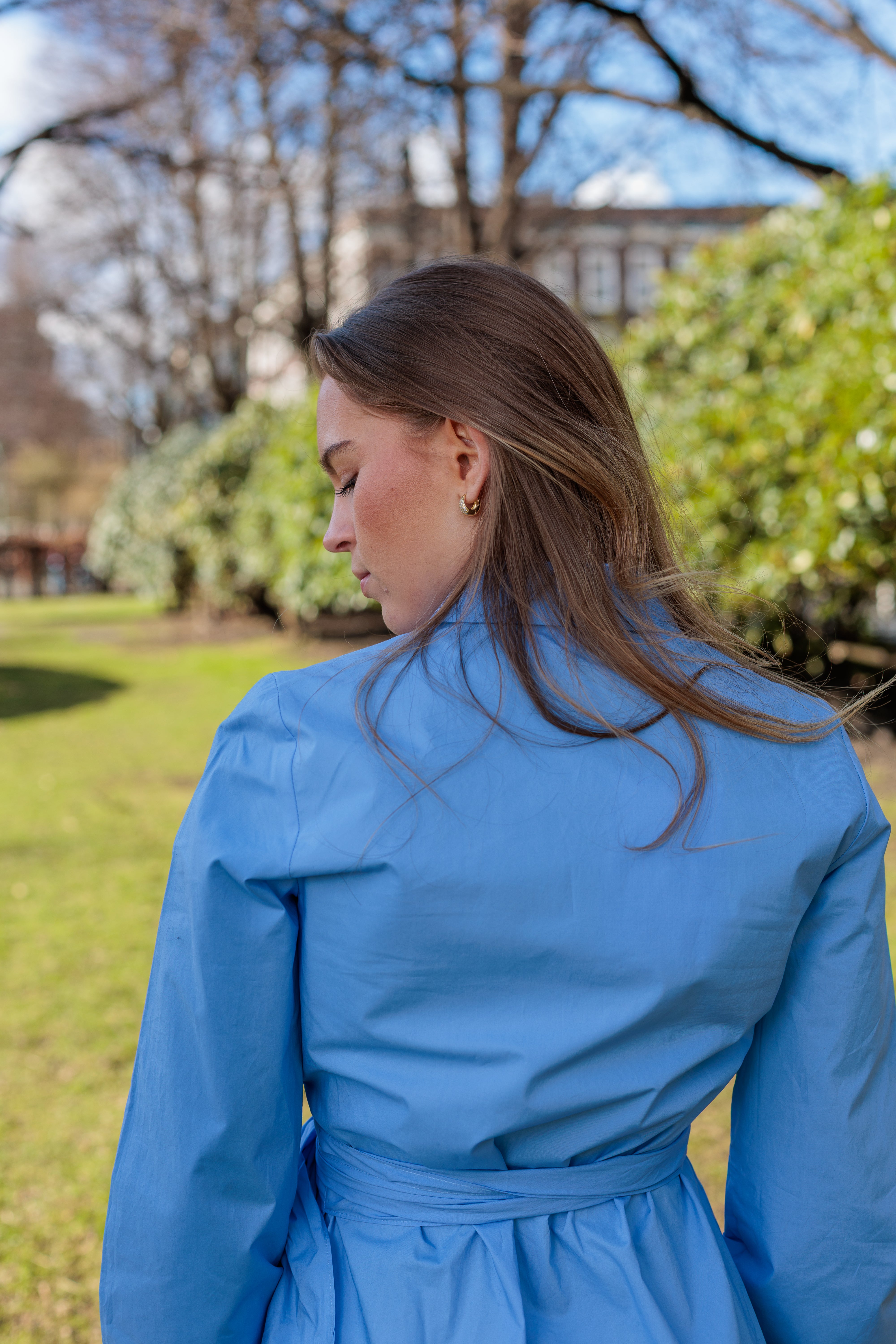 Aviana Lang Kjole - Blå/ Cornflower Blue